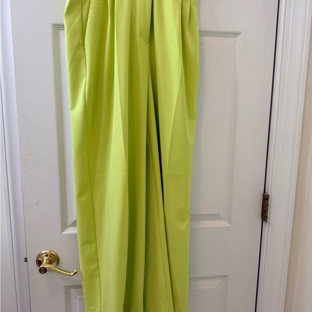 Express Women's Lime Green 3 Piece Suit Sz 6 - Picture 5 of 16